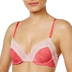 Heidi by Heidi Klum Smooth Marl Lace T-Shirt Bra H221-1180B Teaberry 38C